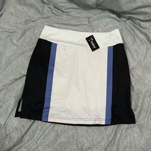 GOLFTINI Women's Size Medium Stability Long Color Block Pull On Skort NWTS